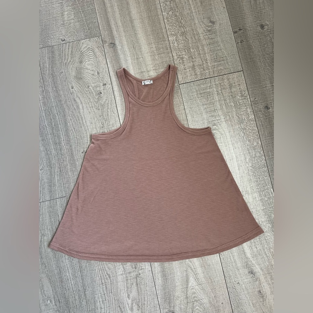 Intimately By Free People Women's Brown Ribbed Tank Top Size Medium